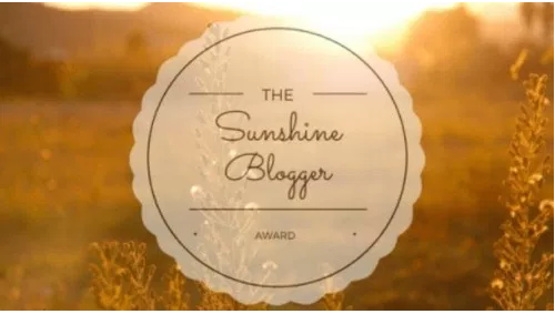 Sunshine Blogger Award|First Nomination