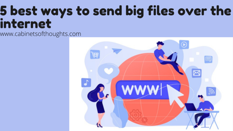 It is the most simple and widely used cloud service to send large files. One of the reasons for its popularity is it is supported by all platforms like Windows, Mac, Android, Linux, and IOS. You can use 2 GB of storage space for free but you can enjoy more dropbox space by referring it, other peoples. Moreover,2 Tb storage can be used by signing up to $99.9 per month with additional features like remote device wipe and set passwords for security purposes. How Dropbox  works to send big files over the internet First login to Dropbox, then choose the file or folder you want to share and click the share button. After clicking the share button a link will generate, share this link to whom you want to send the file. The best feature is that person who receives files is not necessary to be a dropbox user. 2:We transfer In the big files sending world, Wetransfer stands out from the crowd due to these reasons. It is a user-friendly service and loved by many users There is no need for signup You can track all your downloads with time and file name. It offers 2 GB of space in the free version. Wetransfer Pro monthly charges are $12 and you can use 1 TB storage with 20 GB file upload at a time. How Wetransfer works Visit the Wetransfer website. On the website, there is a +icon click on it and upload your desired files/folders. The next step is to add the email of the recipient in the Email to box after that add your own email address. Write a message(not mandatory) in the message section. (...) click to this sign if you want to change the transfer method or adjust your pro transfer settings. In the last step, simply click the transfer button to transfer your files. 3: 7-Zip If you are not interested in any third-party service you should opt for free compression software like 7-Zip. In compression software, you just place a number of files in one folder and compress all of these files in one go. It is valid for windows, Mac, and Linux and they can simply compress files in regular zip format as well as 7- Zip. Without using any extra software many operating systems can extract zip files easily. The best benefit of 7-Zip is it saves both space and time. To ensure the privacy of data 7- Zip allows you to set a password for your files. How 7-Zip works In the first, step, open the 7-Zip application and pick files you need to compress. After picking up those files click to (+) sign and place these files in the same directory. Next set the settings in Add to archive window. Now click OK. You will see archive files in the section of the original file. 4:Mediafire It is one of the best cloud-based services that is helping about 43 million users to share data securely and fastly. At a time a user is allowed to upload 500 files. With its file viewer feature, you can view files in more than 200 forms. It has two types of file sharing 1:Public File sharing Here one user is sending to other users directly by importing contacts or email. 2:Private File Sharing A public link is given to users to download files. It has 3 plans. Free plans offer 10 GB of free space. Additionally, you can get 50 GB of free space by connecting your social media accounts like Facebook and Twitter. By installing its mobile app or referring it to your friends or family. You can avail of 1 TB space by paying only $2.49 monthly in the Pro plan. In Business, you will enjoy up to 100 TB of space by spending $24.99 per month. How Mediafire works First, register your account at the Mediafire website. After that find the destination folder where you will upload your desired data. Click on the upload icon that is at the top right corner of the android MediaFire App. After clicking this icon your MediaFire will give you access to your data. Select your desired files to upload. Your selected files will be marked by a green mark. After uploading you will see your files in a designated folder and it will generate a specific URL for every file. You can share this link with other peoples to download files. This is how it works. 5:Just Beamit If you do not want to create an account on a website to transfer big files. Undoubtedly, the best option to transfer your big files is Just Beamit. It is a peer-to-peer (P2P) file transfer service. You are allowed to send 2GB files via Just Beamit. It is a free and secure service as it does not store files on its server. Your recipient will download it directly from your computer. It will generate a link to your selected file you have to share this link to the recipient through email, SMS, or the way you want to send the link. The recipient will receive it and download it until your computer is not shut down. How Just Beamit Works? The first step is to visit the Just Beamit website. Next, choose your desired file by dragging and dropping it. After selecting your file click on the green button and it will generate a link. Share it with the recipient via message, email, or any of your favorites media. Moreover, you can share the link with only one person. The link will disappear after the file has been downloaded. You can even share your files from your computer to your cell phone with the help of a QR code. Conclusion All these 3 ways have their own specialties, storage, and features. Among these ways, VPN can be used to share big files in special cases. Like if you are using public Wifi or sending some important private information etc bank documents. You should select according to your own requirements. Wrapping up we think you have learned something from this article and now it will be easy for you to send your big files without any problem.