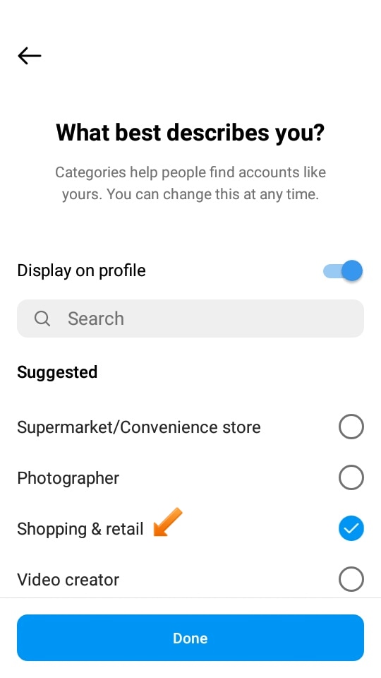 Steps to set instagram business account