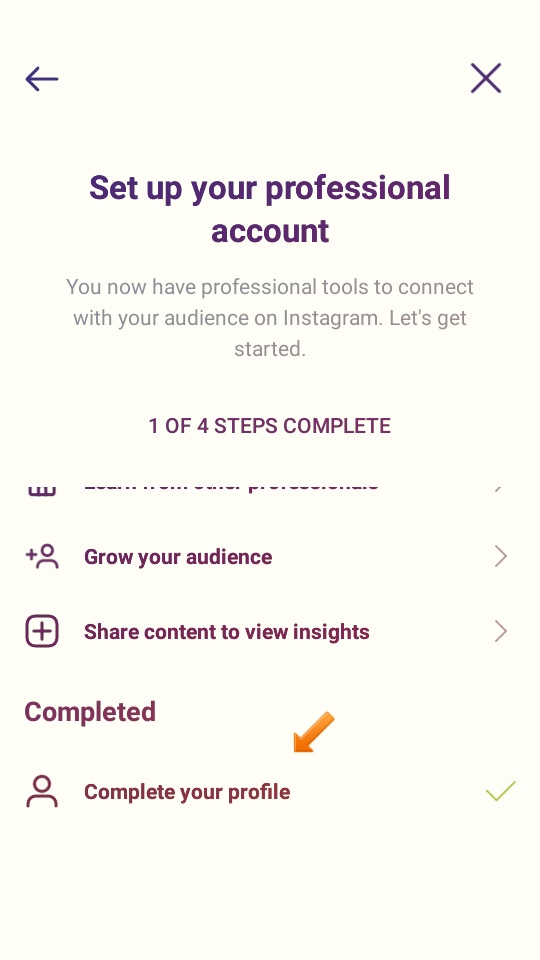 How to set instagram business account